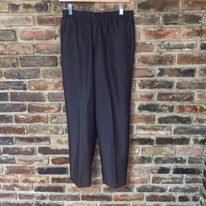 Donnkenny Classic Brown Pleated Dress Pants Chinos Women's Size 14P